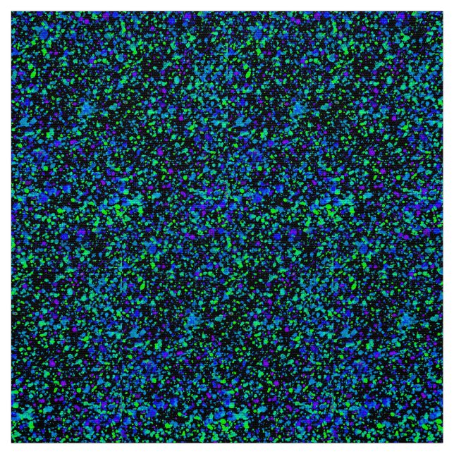 Tela Placa azul - Polinesia (Retal)