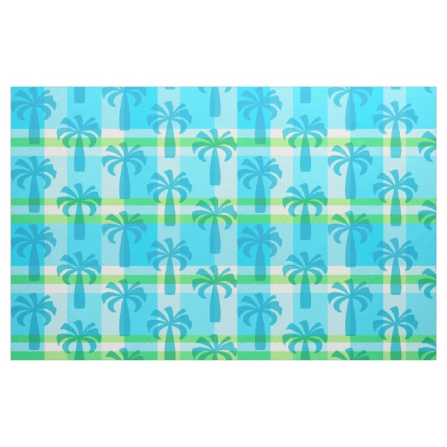 Tela Placa de palma de época hawaiana Pupule ("Cuarto gordo" (fat quarter))
