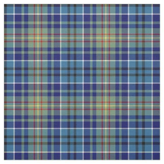 Tela Placa irlandesa azul brillante O'Sullivan Tartan (Retal)