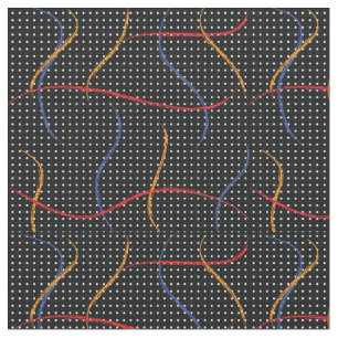 Tela Placa y puntos de pintura retro