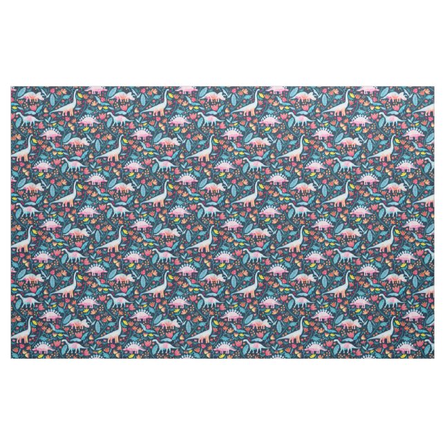 Tela Placer del dinosaurio ("Cuarto gordo" (fat quarter))