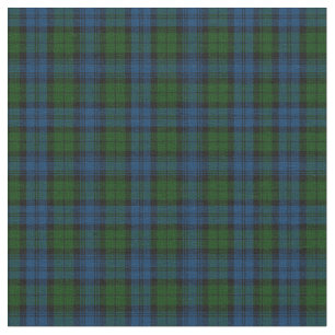 Tela Plaid Clan Campbell Military Tartan Green Black