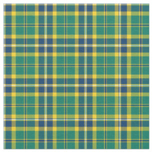 Tela Plaid Deportivo Verde, Azul y Amarillo