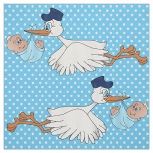 Tela Plan de diseño de cigüeñas para bebés