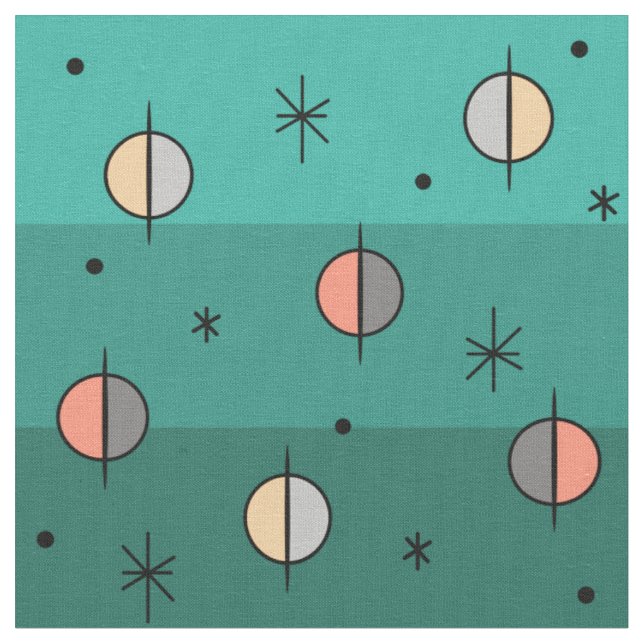 Tela Planes de edad del espacio retro estrellas turques (De cerca)