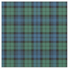 Tela Plant Clan Campbell Tartan Green Black Blue Check