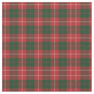 Tela Plant Clan Mackinnon Tartan Green Red Check