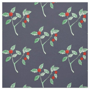 Tela planta de berry roja