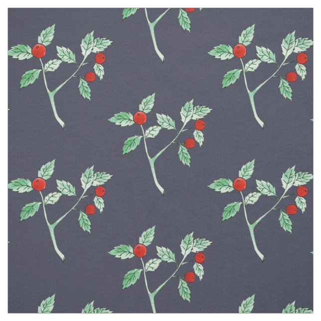 Tela planta de berry roja (Retal)