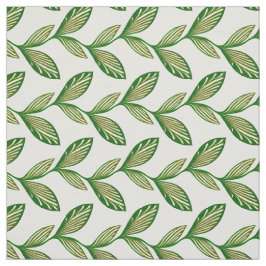 Tela Planta de patrón verde elegante y natural sin sold