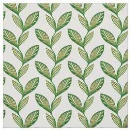 Tela Planta de patrón verde elegante y natural sin sold