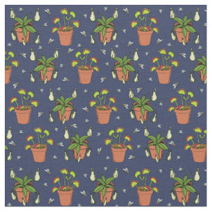 Tela Plantas carnívoras Nepenthes y trampas de mosca Ve