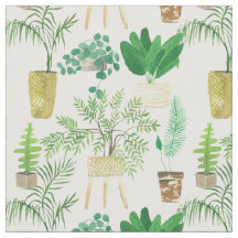 Plantas en macetas al acuarela