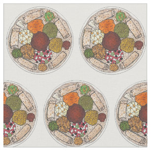 Tela Plata de comida de cocina etíope Injera Wat Lentil