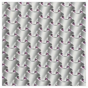 Tela Plata en correo en cadena púrpura