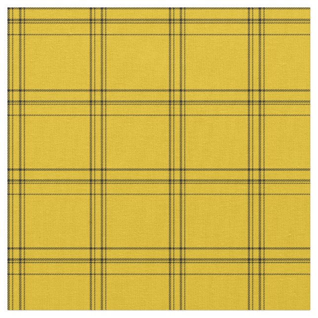 Tela Plato clásico retro amarillo y negro (De cerca)