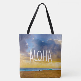 Tela Playa de Lumahai, Kauai, bolso hawaiano de la