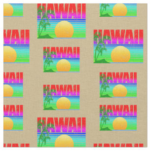 Tela Playa Retro Hawaii Sunset