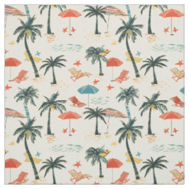 Tela Playa Tropical Vintage
