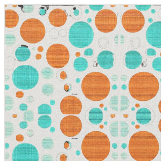 Tela plethora Mid Century Fabric moderno (De cerca)