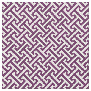 Tela Plum Purple Greek Key Pattern