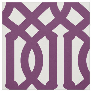 Tela Plum Purple Trellis a gran escala