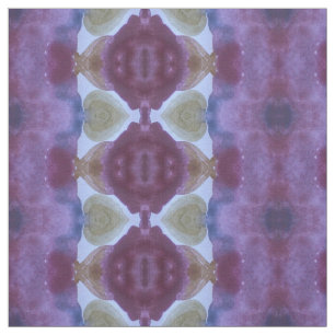 Tela Pluma morada oscura y verde oliva