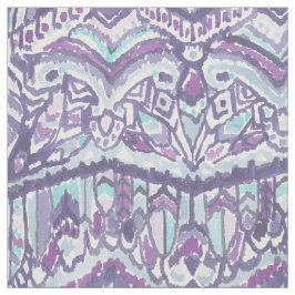 Tela Pluma púrpura Ikat de la TRIBU BÁRBARA tribal