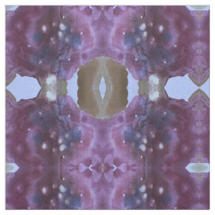 Tela Pluma púrpura y verde oliva