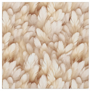 Tela plumas beige elegantes