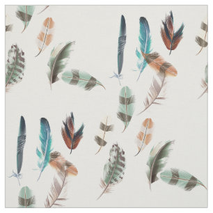 Tela Plumas coloreadas