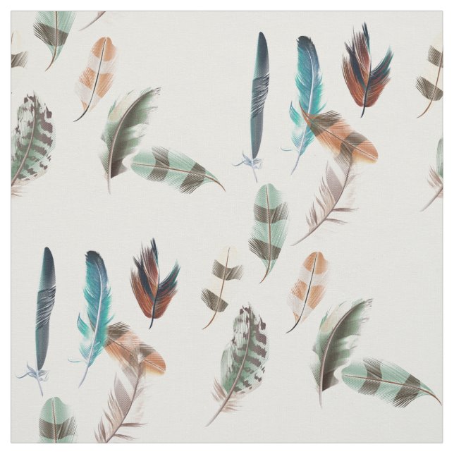 Tela Plumas coloreadas (Retal)