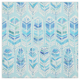 Tela Plumas con playas de Boho de la acuarela de la