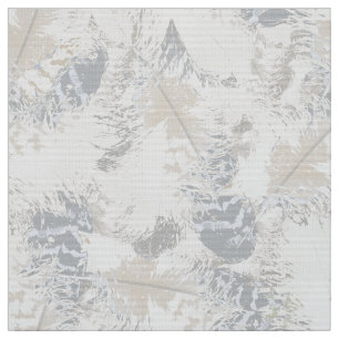 Tela plumas de búho, gris, beige y azul, pájaro, luz,