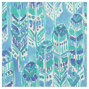 Tela Plumas tribales de la moda de Boho de la