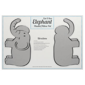Tela Plushie de elefante de corte y sew - Pal de almoha