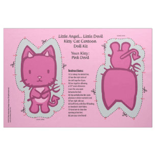 Tela Poco ángel… pequeño equipo de la muñeca del gato