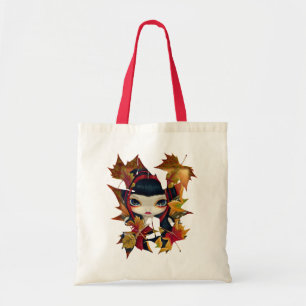 Tela Poco bolso de hadas gótico de las hojas de otoño
