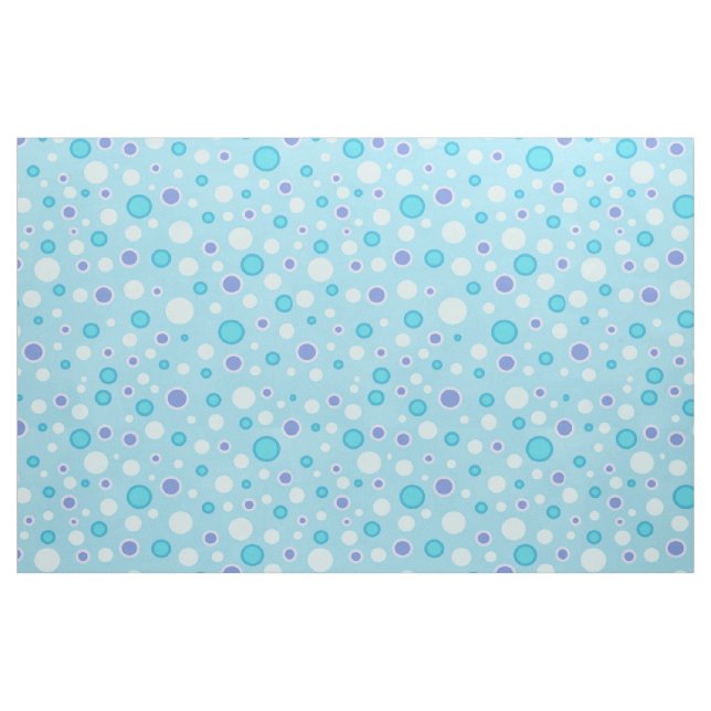 Tela Polka Dot Circles Blue ("Cuarto gordo" (fat quarter))