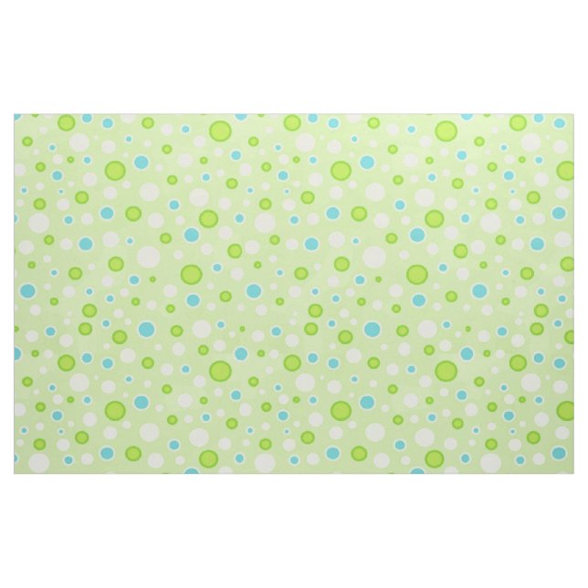 Tela Polka Dot Circles Green ("Cuarto gordo" (fat quarter))