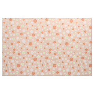 Tela Polka Dot Circles Peach