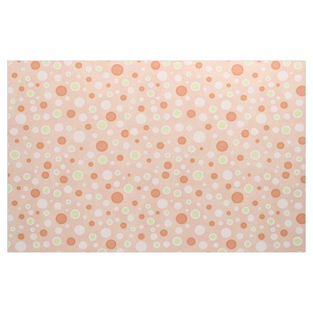 Tela Polka Dot Circles Peach ("Cuarto gordo" (fat quarter))