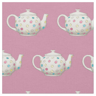 Tela Polka Dot Tea Pot Pink