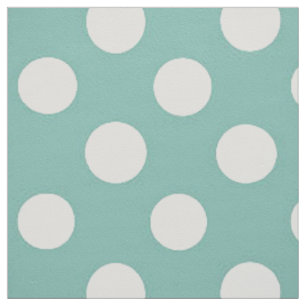 Tela Polka Doted Fabric/Lt Green