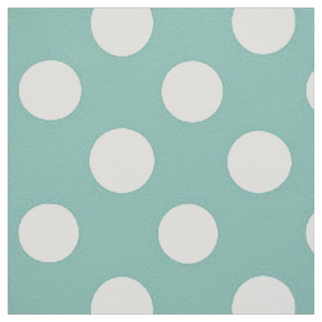 Tela Polka Doted Fabric/Lt Green (Retal)