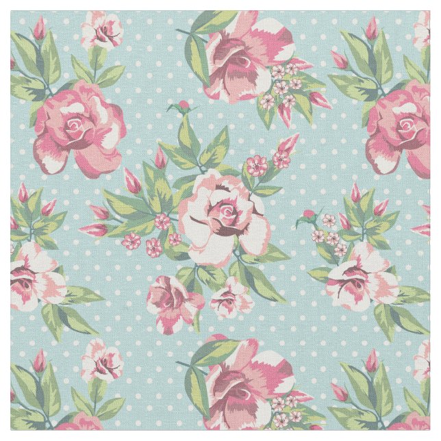 Tela Polka rosa rosa rosa rosa rosa rosado de moda de c (De cerca)