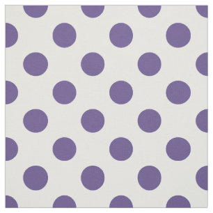 Tela Polka ultravioleta sobre blanco