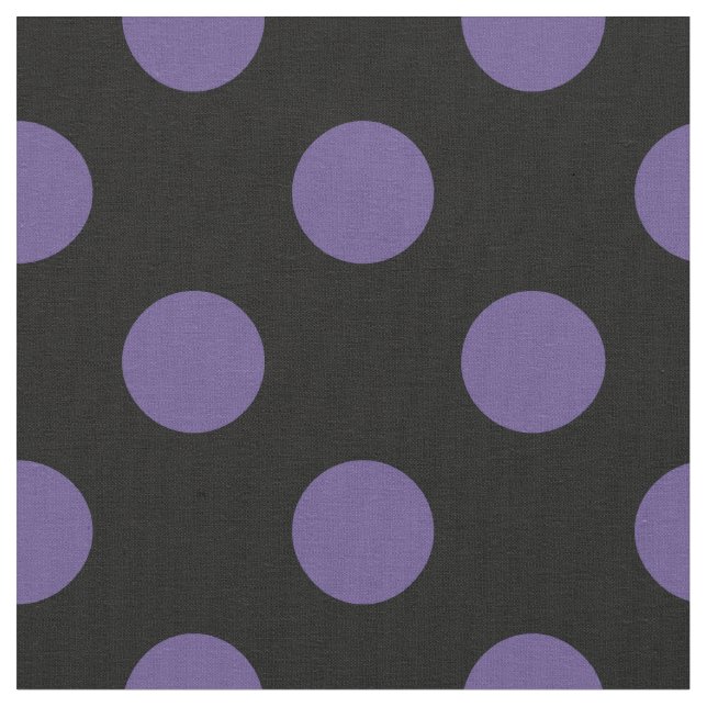 Tela Polka ultravioleta sobre negro (De cerca)