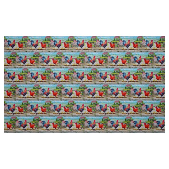 Tela Pollo adorable ("Cuarto gordo" (fat quarter))