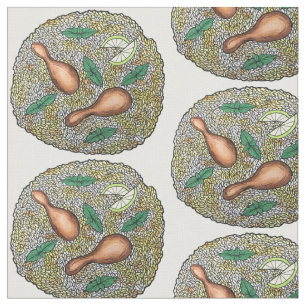 Tela Pollo Biryani comida de plato de arroz mixto indio